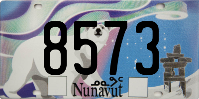 NU license plate 8573