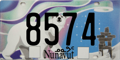 NU license plate 8574