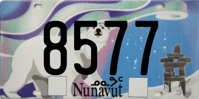 NU license plate 8577