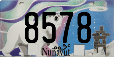 NU license plate 8578