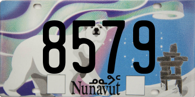 NU license plate 8579