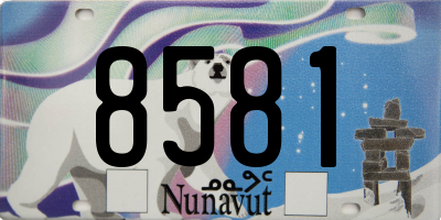 NU license plate 8581