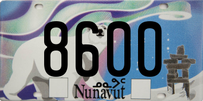 NU license plate 8600