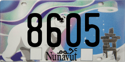 NU license plate 8605