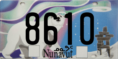 NU license plate 8610