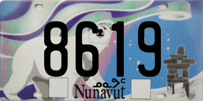 NU license plate 8619