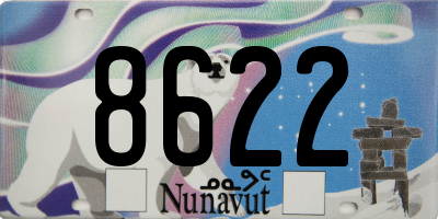 NU license plate 8622