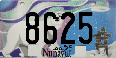 NU license plate 8625