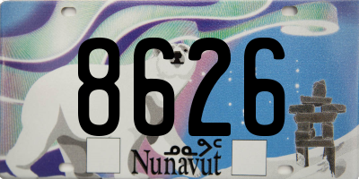 NU license plate 8626