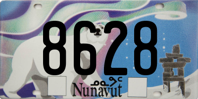 NU license plate 8628