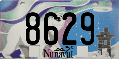 NU license plate 8629