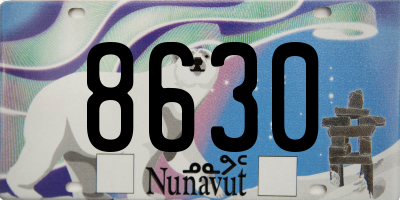 NU license plate 8630