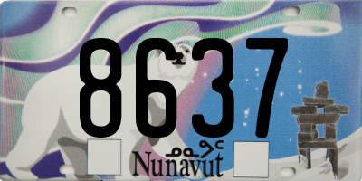 NU license plate 8637