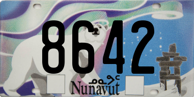 NU license plate 8642