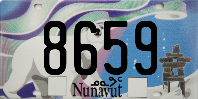 NU license plate 8659