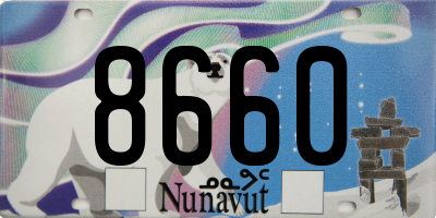 NU license plate 8660