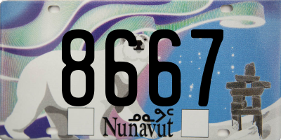 NU license plate 8667