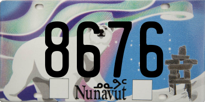 NU license plate 8676