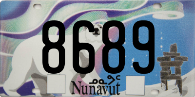 NU license plate 8689