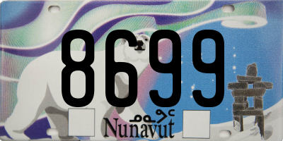 NU license plate 8699