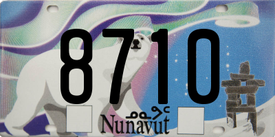 NU license plate 8710