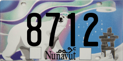 NU license plate 8712