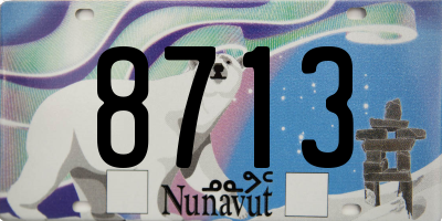 NU license plate 8713