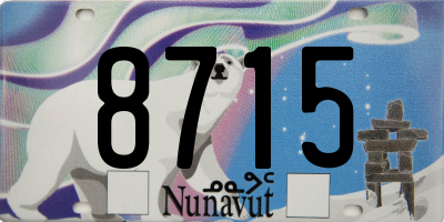 NU license plate 8715