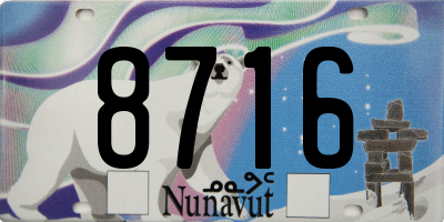 NU license plate 8716