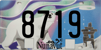 NU license plate 8719