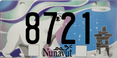 NU license plate 8721