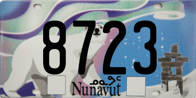 NU license plate 8723