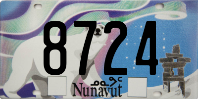 NU license plate 8724