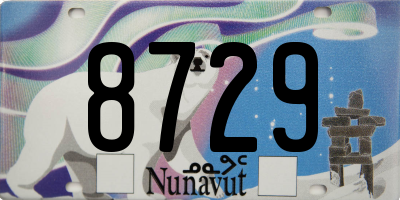 NU license plate 8729