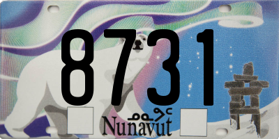 NU license plate 8731