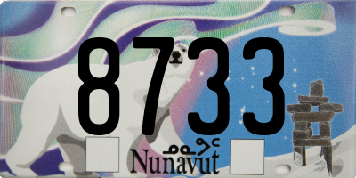 NU license plate 8733