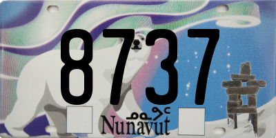 NU license plate 8737