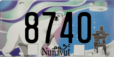 NU license plate 8740