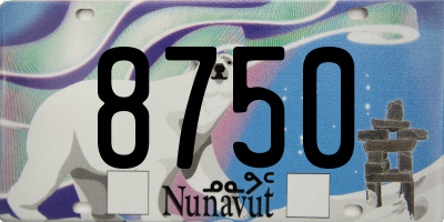 NU license plate 8750