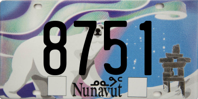 NU license plate 8751