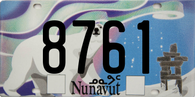 NU license plate 8761