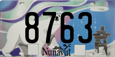 NU license plate 8763