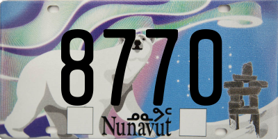 NU license plate 8770