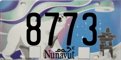 NU license plate 8773