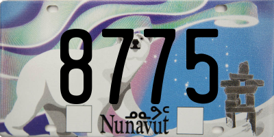 NU license plate 8775