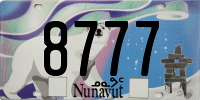 NU license plate 8777