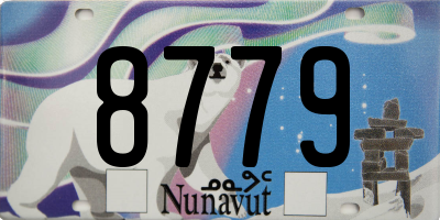 NU license plate 8779