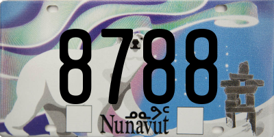 NU license plate 8788