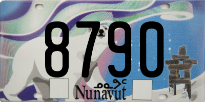 NU license plate 8790