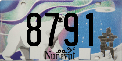 NU license plate 8791